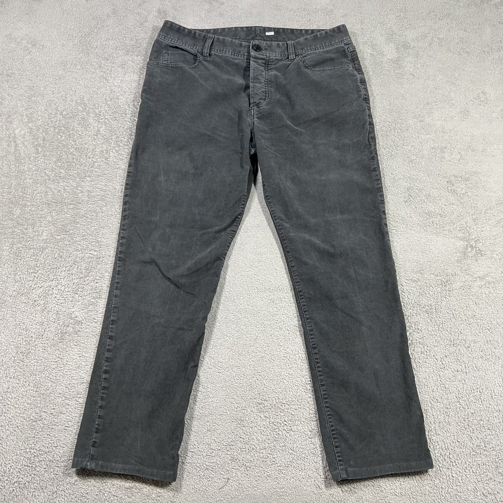 James perse Corduroy Pants Mens 34x27 Gray 5 Pocket Heavy Stretch Cotton